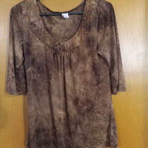 Brown Bobbie Brooks Medium Blouse